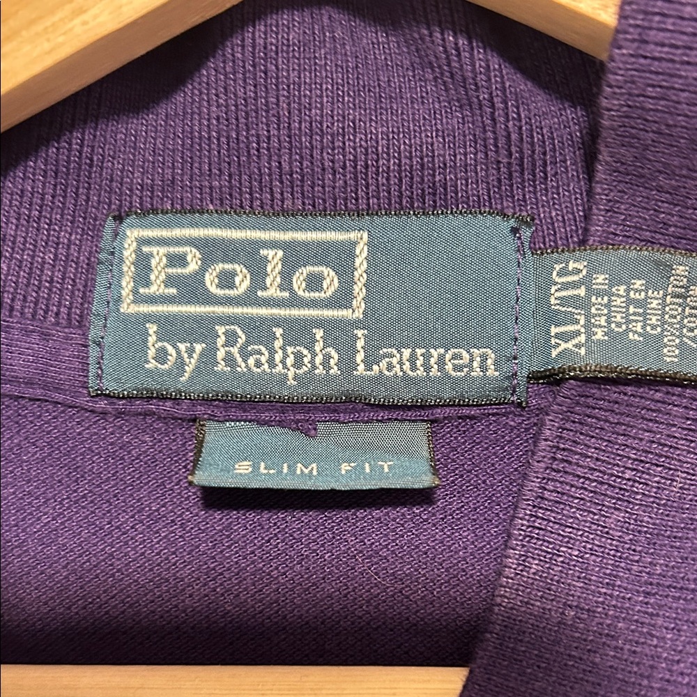 Polo by Ralph Lauren Dark Purple Men's Polo Shirt - Picture 2 of 3